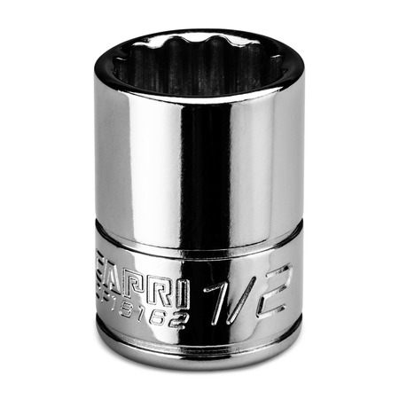 CAPRI TOOLS 1/4 in Drive 1/2 in 12-Point SAE Shallow Socket CP16162